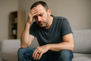 Uoplagt mand i overgangsalderen